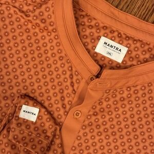 Mantra Catalyst Polo Performance Men's 2XL Orange Suns Stars Band Collar
